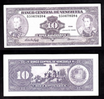 VENEZUELA 10 BOLIVAREAS 1995 PIK 61D BB - Venezuela
