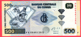 500 Francs Neuf 3 Euros - República Del Congo (Congo Brazzaville)