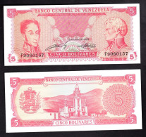 VENEZUELA 5 BOLIVAREAS 1989 PIK 70A FDS - Venezuela