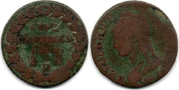 MA 28363 /  5 Centimes An 8D B+ - 1795-1799 French Directory