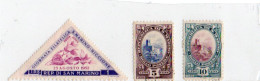 ITALIA - S MARINO - Piccolo Lotto L 5 E 10 1936 Ed Uno 1952 - Nov 2023-23 - Usati