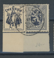 PU 49 Chevron 75c Bleu   Belle Qualité. Zeer Mooi. Cote 42,-€ - Afgestempeld