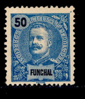 ! ! Funchal - 1897 D. Carlos 50 R - Af. 19 - No Gum - Funchal