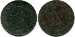 MA 28376 /  5 Centimes 1853 BB TB+ - 5 Centimes