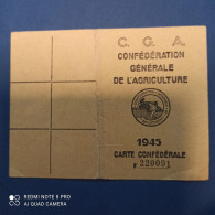 Carte Confédérale Agricole De 1946  (syndicat Exploitant Agricole De La Savoie) - Tessere Associative