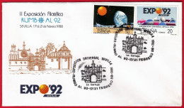 España. Spain. 1988. II Exposicion Filatelica RUMBO AL 92. Sevilla - Maschinenstempel (EMA)