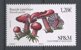 SPM Miquelon 2021 N° 1254 ** Neuf MNH Superbe Flore Champignons Mushrooms Russule à Pied Rose - Neufs