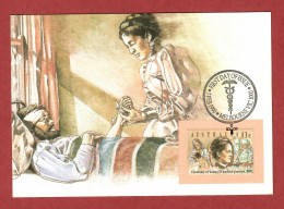 Australien 1990  Mi.Nr. 1187 , Centenary Of Women In Medical Pracice - Maximum Card - First Day Of Issue 7 Feb. 1990 - Cartas Máxima