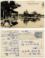 Japan 1920's RPPC Postcard Nagoya - Kochogaike At Tsurumai Park; 1 1/2s. Stamp - Nagoya