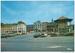 Braine-le-Comte - La Place Et ... Le Kiosque - Voitures , Années 70 - Braine-le-Comte