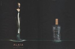 Publicité Papier - Advertising Paper - Alaïa 2 Pages - Parfumreclame (tijdschriften)