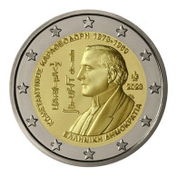 2 EURO GRECIA   2023  COMMEMORATIVO CARATHEODORY     FIOR DI CONIO   FROM ROLLS - Greece