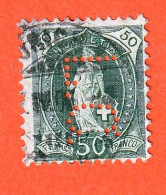 SWD0461- SUIÇA 1891_ 1903- USD_ PERFURADO - Gebraucht
