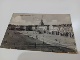 CARTOLINA TORINO- PIAZZA VITTORIO VENETO- VIAGGIATA 1924- FORMATO PICCOLO - Places & Squares