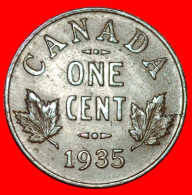 * MAPLE LEAVES (1920-1936): CANADA  1 CENT 1935! GEORGE V (1911-1936) · LOW START · NO RESERVE! - Canada