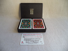 Cartes à Jouer Poker Coffret Deux Jeux KEM Plastic Playing Cards  Juin 1980 Made In USA. - Altri & Non Classificati