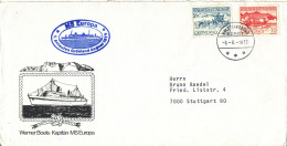 Greenland Ship Cover M/S EUROPA Holsteinsborg 6-8-1979 With Cachet - Storia Postale