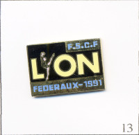 Pin's FSCF (Fédération Sportive & Culturelle De France)- Championnat Fédéraux Lyon 91. Non Est. EGF. T697-13 - Gymnastics