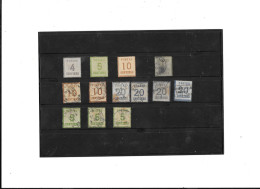 LOT De 13 Timbres ALsace-Lor. Avec CH. Dont  3 NEUFS .  Prix De L'ensemble ; 100 Euros - Oblitérés