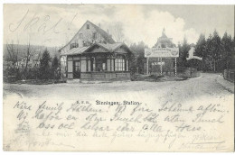 BINNINGEN: Tramstation Und Restaurant Schloss-Wirtschaft 1902 - Binningen