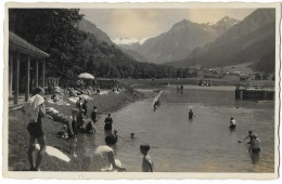 KLOSTERS: Strandbad, Foto-AK 1929 - Klosters