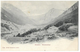 KLOSTERS: Mombielthal 1906, Stabstempel KLOSTER-PLATZ - Klosters