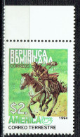 Série "America UPAEP (Union Postale Amériques-Espagne-Portugal)"  Transport De Courrier à Cheval - Dominicaine (République)