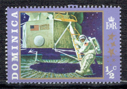 1er Homme Sur La Lune : Columbia Et Premier Pas Sur La Lune - Dominica (...-1978)