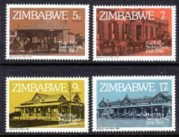 ZIMBABWE - 1980 POST OFFICE SAVINGS BANK ANNIVERSARY SET (4V) FINE MNH ** SG 597-600 - Zimbabwe (1980-...)