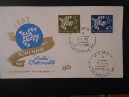 ALLEMAGNE YT FDC 239/240 EUROPA 1961 - 1961