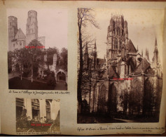 9 Photo 1890's Explorateur Fridtjof Nansen à Rouen 1897 Gare Rue Verte Pont Tirage Print Vintage Albumen Albuminé - Orte