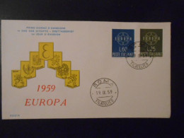 ITALIE YT FDC 804/805 EUROPA 1959 - 1959