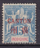 CANTON - 15 C. Bleu - Unused Stamps