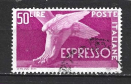 ITALIE. Timbre Pour Lettre Par Exprès N°31A Oblitéré De 1945-51. Pied Ailé. - Poste Exprèsse/pneumatique