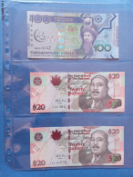 3 Banknotes Unc - Bahama's