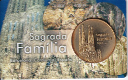 MEDALLA CONMEMORATIVA DE LA SAGRADA FAMILIA DE ANTONIO GAUDI 1882-???? (MONEDA) - Andere & Zonder Classificatie