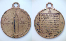 01149 OLD MEDAL SOUVENIR EMPIRE STATE WORLD’S MOST FAMOUS BUILDING NEW YORK - Sonstige & Ohne Zuordnung
