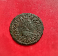 DOUBLE TOURNOIS, LOUIS XIII, 1617 D  (B15 15) - 1610-1643 Luis XIII El Justo