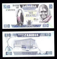 ZAMBIA 10 KWACHA 1980-88 PIK 26C FDS - Zambie