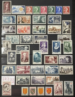 1955 (*) MH Année Complète YT 1008 à 1049 - 46 Valeurs (côte 145 Euros) France – Kr4lot - 1950-1959