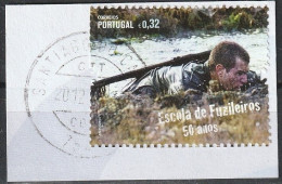 Portugal, 2011 - Escola De Fusileiros, €0,32 -|- Postmark - Santiago Do Cacém // Mundifil - 4096. Fragment - Usado