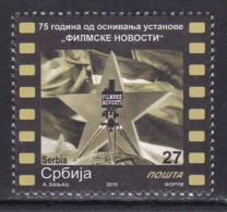 Serbia 2019 75 Years Of Film News Art Cinema Famous People Actors Movies Camera MNH - Acteurs