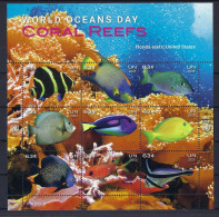 NU 2023 - Bureau De New York - Journée Mondiale Des Océans - Blocks & Sheetlets