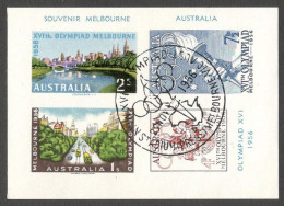 Olympische Spelen 1956 , Austalie - Souveniersblok - Estate 1956: Melbourne