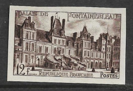 France  N°878**.non Dentelé, Château De Fontainebleau. RARE. - 1951-1960