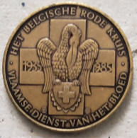 4355 Vz Het Belgische Rode Kruis  1935-1985 Vlaamse Dienst Van Het Bloed – Kz Dank - Tokens Of Communes