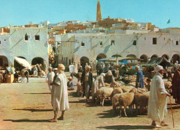 GHARDAIA, LA PLACE DU MARCHE  COULEUR REF 12352 - Ghardaïa