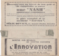 Télégramme - Telegram Met ADVERTENTIE - Une NASH - Maison D'automobiles - Telegrams