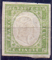 SARDINIA - No. 13  Verde Giallastro - *mlh- 1861 - Sardegna