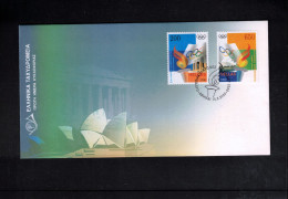 Australia + Greece 2000 Olympic Games Sydney+Athens Joint Issue FDCs - Estate 2000: Sydney